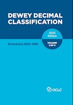 Dewey Decimal Classification, 2022 (Schedules 600-999) (Volume 3 of 4)