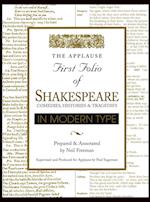 Applause First Folio of Shakespeare in Modern Type