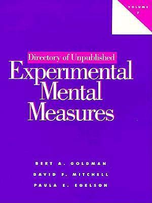 Directory of Unpublished Experimental Mental Measures Vol 7