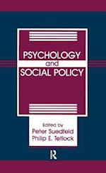 Psychology And Social Policy