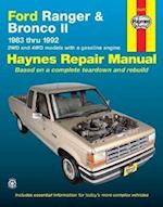 Ford Ranger & Bronco II 2WD & 4WD petrol (1983-1992) Haynes Repair Manual (USA)