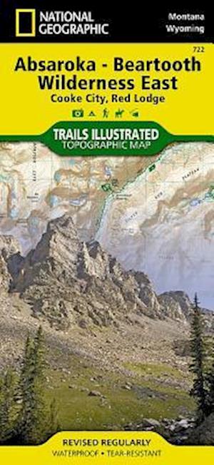 Absaroka-Beartooth Wilderness East Map [Cooke City, Red Lodge]