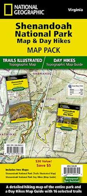 Shenandoah National Park Map & Day Hikes [map Pack Bundle]