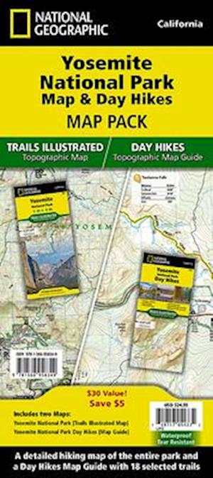 Yosemite National Park Map & Day Hikes [map Pack Bundle]