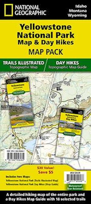 Yellowstone National Park Map & Day Hikes [map Pack Bundle]