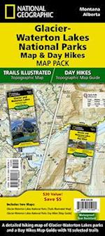 Glacier-Waterton Lakes Day Hikes & National Park Maps [Map Pack Bundle]