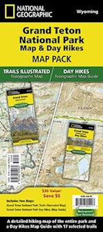 Grand Teton Day Hikes & National Park Map [Map Pack Bundle]