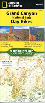 Grand Canyon National Park Day Hikes Map