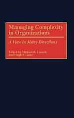 Managing Complexity in Organizations