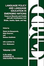 Language Policy and Language Education in Emerging Nations