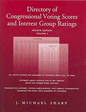 Directory of Congressional Voting Scores and Interest Group Ratings SET