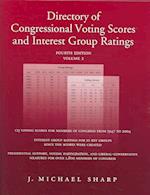 Directory of Congressional Voting Scores and Interest Group Ratings SET