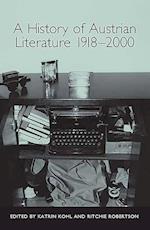 A History of Austrian Literature 1918-2000