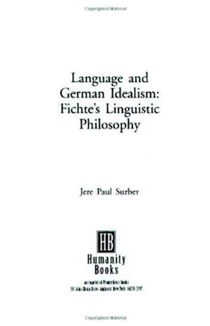 Language and German Idealism