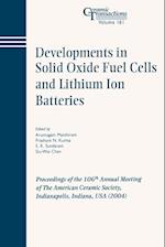 Developments in Solid Oxide Fuel Cells and Lithium Ion Batteries