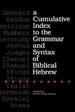 A Cumulative Index to the Grammar and Syntax of Biblical Hebrew