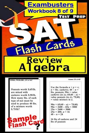 SAT Test Prep Algebra Review--Exambusters Flash Cards--Workbook 8 of 9