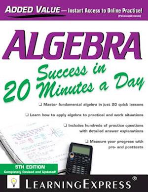 Algebra Success in 20 Minutes a Day