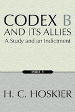 Codex B and Its Allies