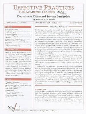 Department Chairs and Servant Leadership