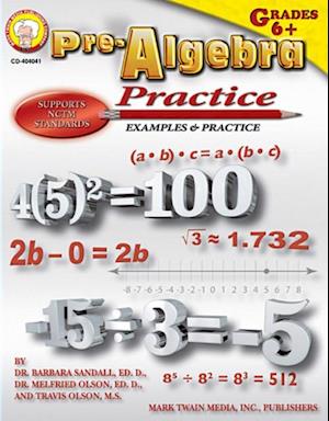 Pre-Algebra Practice Book, Grades 6 - 8