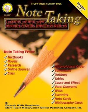 Note Taking, Grades 4 - 8