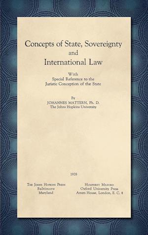 Concepts of State, Sovereignty and International Law [1928]