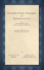 Concepts of State, Sovereignty and International Law [1928]