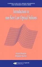 Introduction to non-Kerr Law Optical Solitons