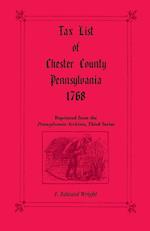 Tax List of Chester County, Pennsylvania 1768
