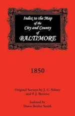 Index to the 1850 Map of Baltimore City and County