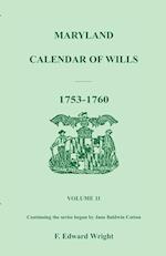 Maryland Calendar of Wills, Volume 11