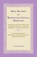 Bible Records of Washington County, Maryland 