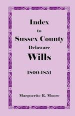 Index to Sussex County, Delaware Wills