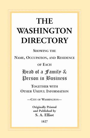 The Directory of Washington, D.C. - 1827