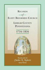 Records of Egypt Reformed Church, Lehigh County, Pennsylvania, 1734-1834