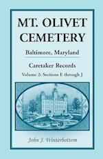 Mt. Olivet Cemetery, Baltimore, Maryland, Caretaker Records Volume 2