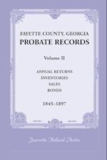 Fayette County, Georgia Probate Records