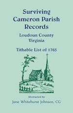 Surviving Cameron Parish Records, Loudoun County, Virginia - Tithable List of 1765