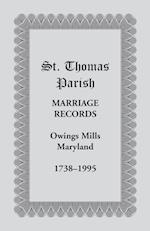 St. Thomas Parish Marriage Records, Owings Mills, Maryland, 1738-1995