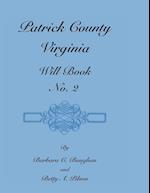 Patrick County, Virginia, Will Book, No. 2