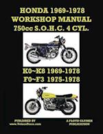 HONDA 1969-1978 WORKSHOP MANUAL 750cc SOHC 4 CYLINDER K0~K8 & F0~F3 