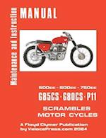 Matchless 1959-1969 G80cs, G85cs and P11 Workshop Manual