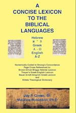 Concise Lexicon to the Biblical Languages