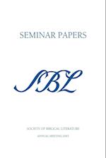 Sbl Seminar Papers 2003