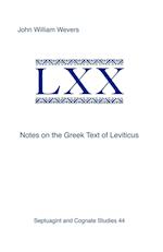 Notes on the Greek Text of Leviticus