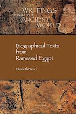 Biographical Texts from Ramessid Egypt