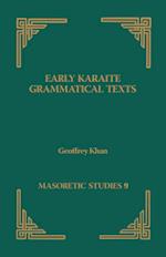 Early Karaite Grammatical Texts