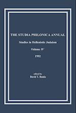 The Studia Philonica Annual, IV, 1992