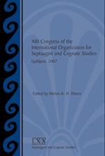 XIII Congress of the International Organization for Septuagint and Cognate Studies